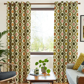 Orla Kiely Spot Flower Made To Measure Curtains Multi Autumn