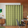 Orla Kiely Textured Flower Made To Measure Curtains Olive