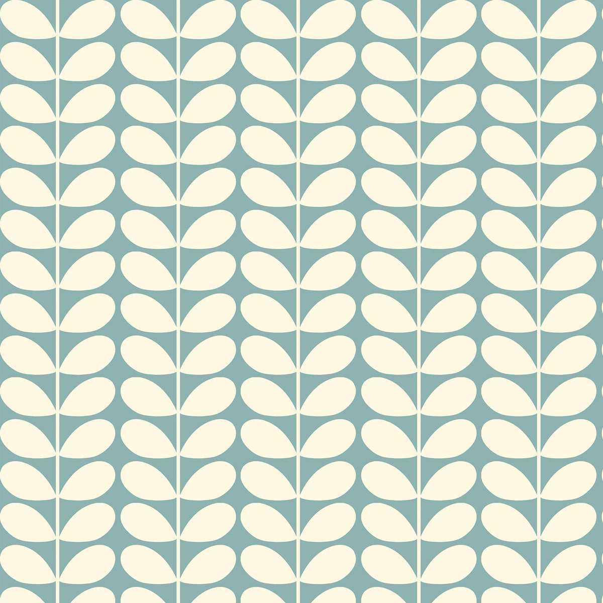 Orla Kiely Jumbo Solid Stem Made to Measure Blackout Roller Blind Duckegg