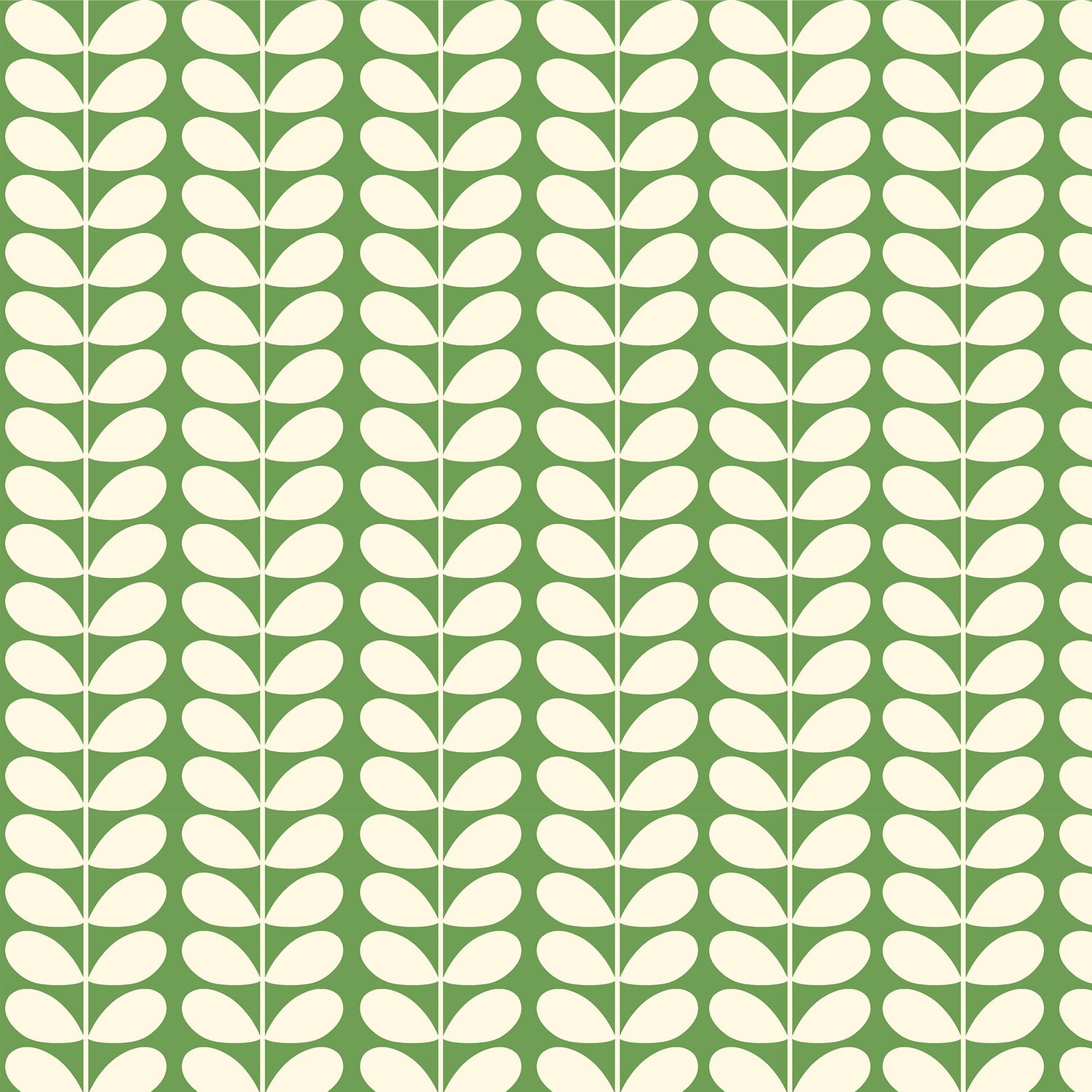Orla Kiely Solid Stem Made to Measure Blackout Roller Blind Green