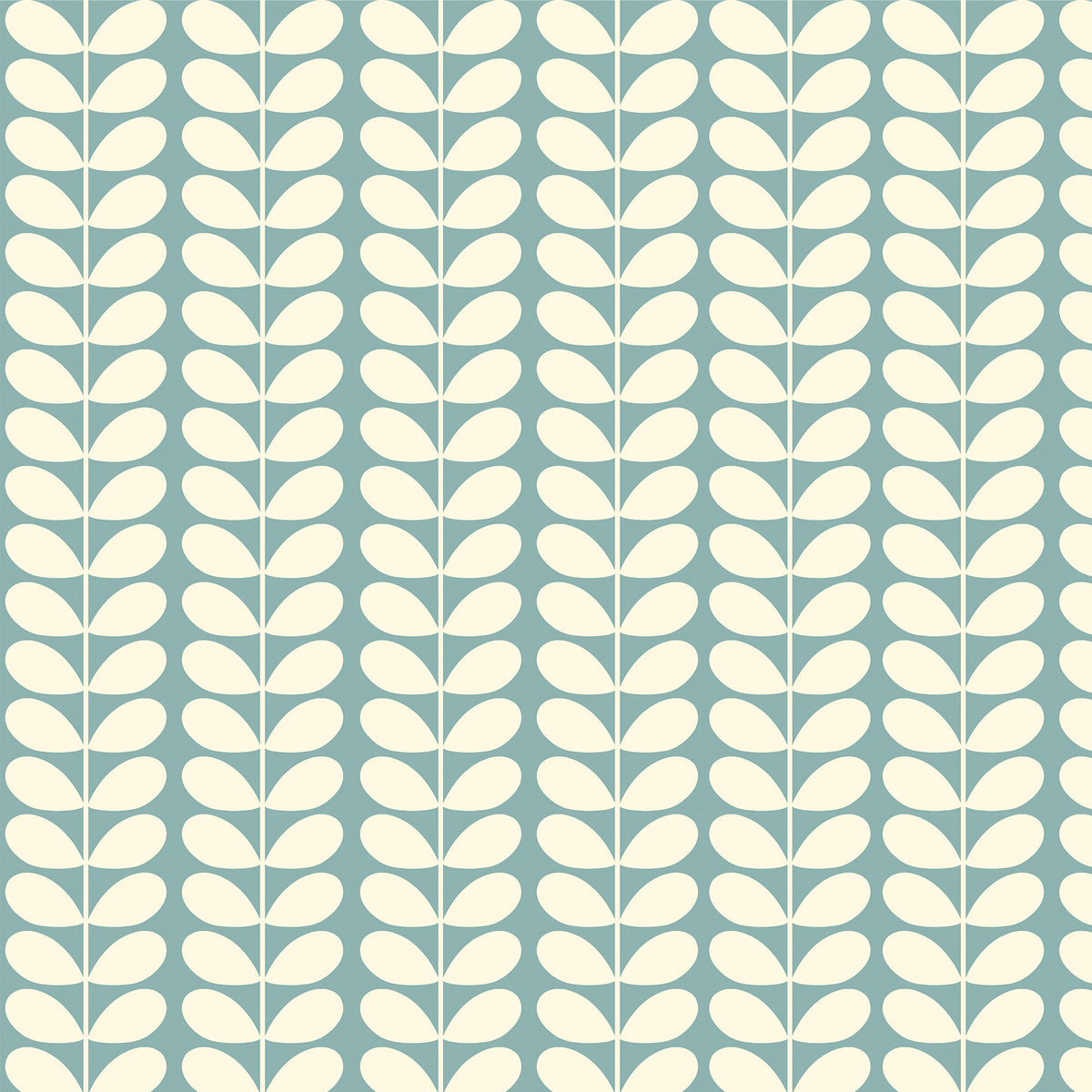 Orla Kiely Solid Stem Translucent Made to Measure Roller Blind Duckegg