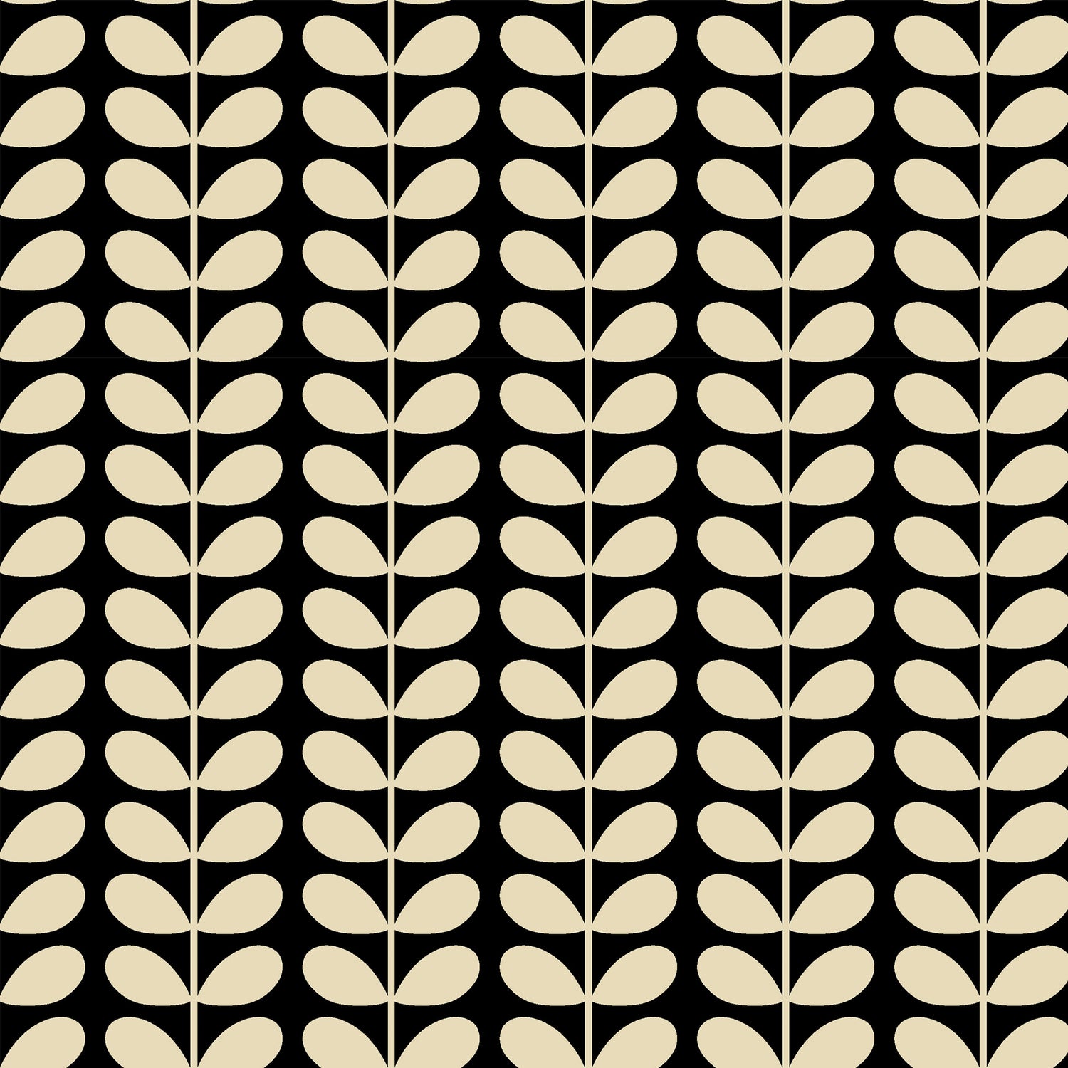 Orla Kiely Tiny Stem Translucent Made to Measure Roller Blind Black