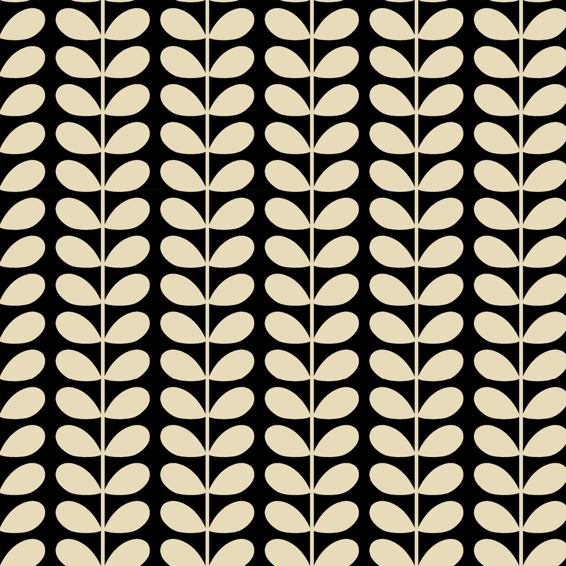 Orla Kiely Tiny Stem Translucent Made to Measure Roller Blind Black