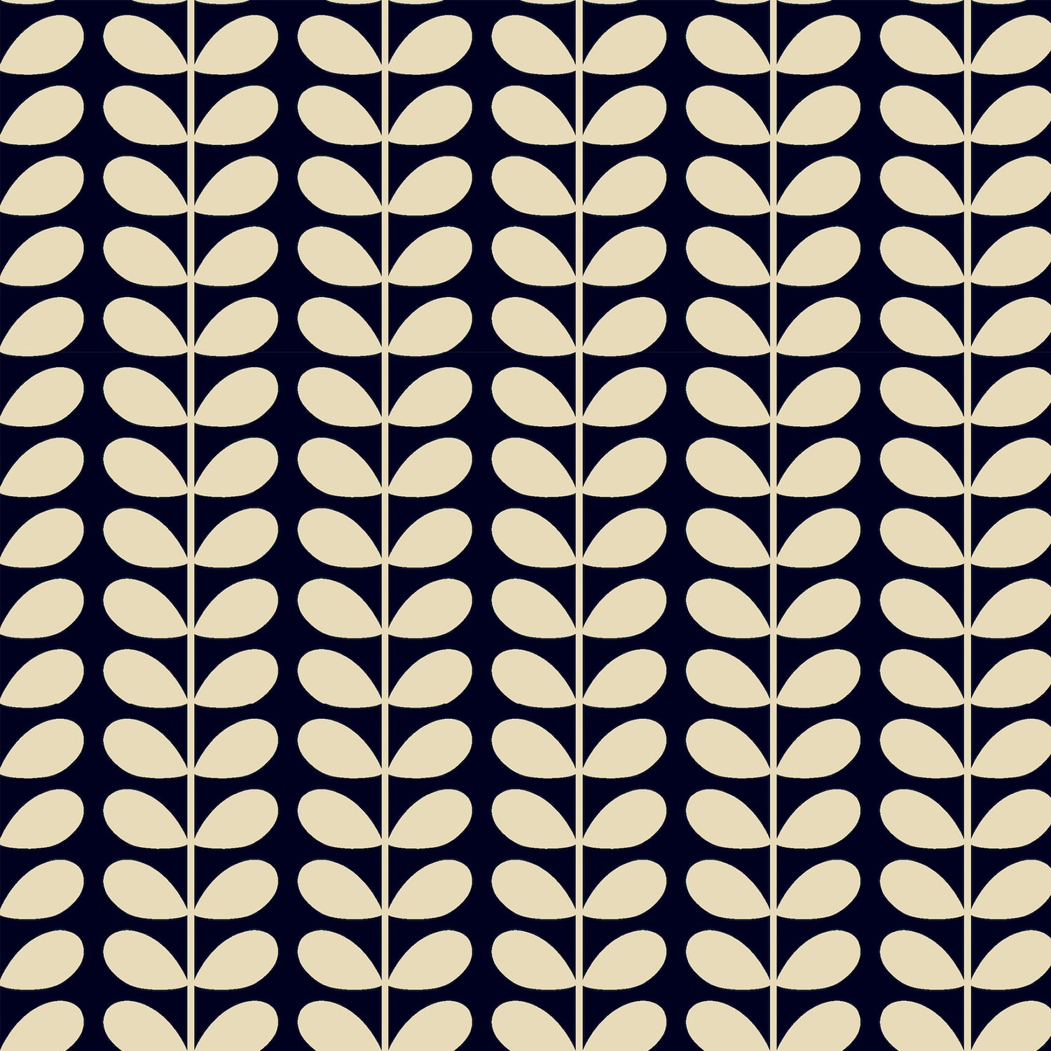 Orla Kiely Tiny Stem Made to Measure Blackout Roller Blind Whale