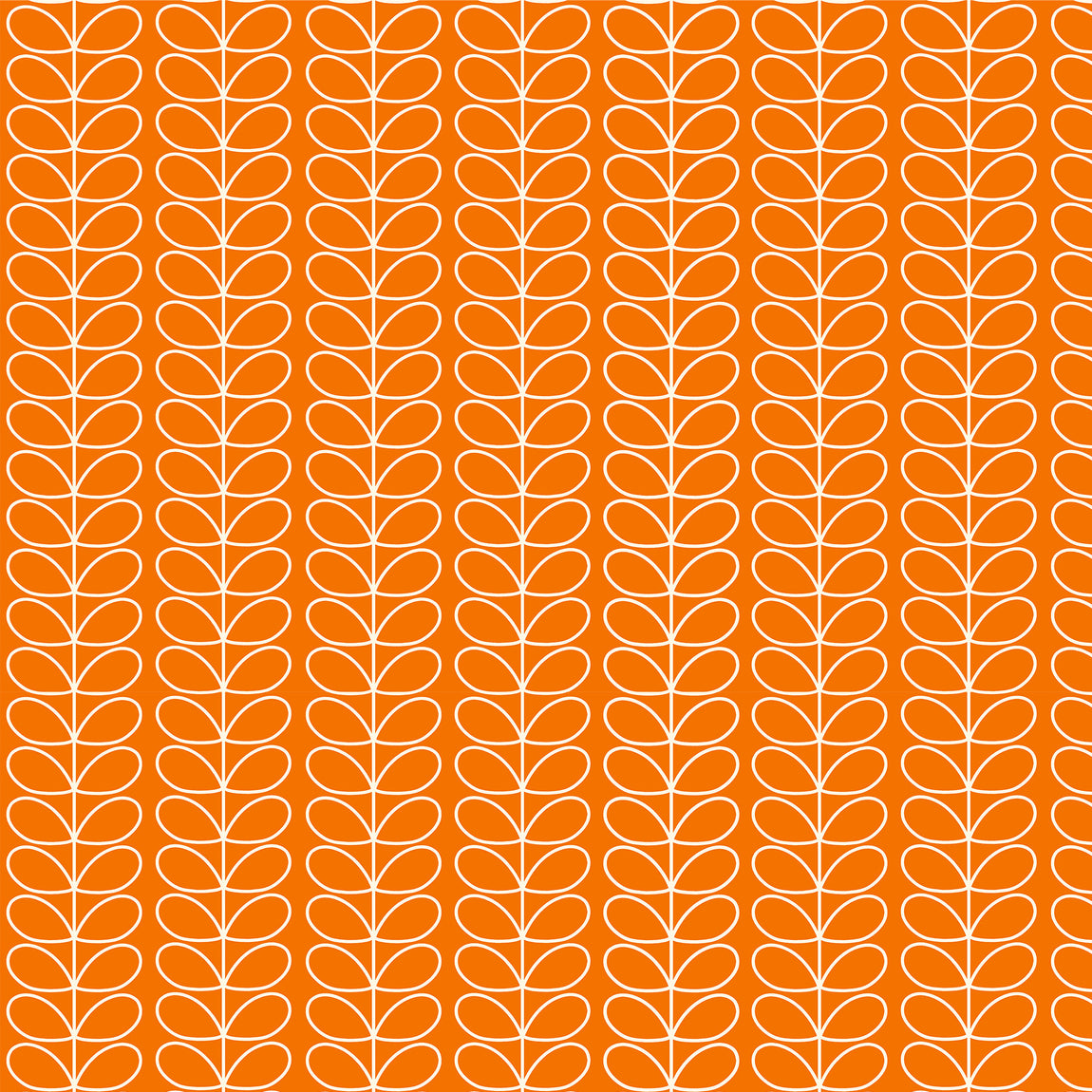 Orla Kiely Linear Stem Made to Measure Blackout Roller Blind Persimmon