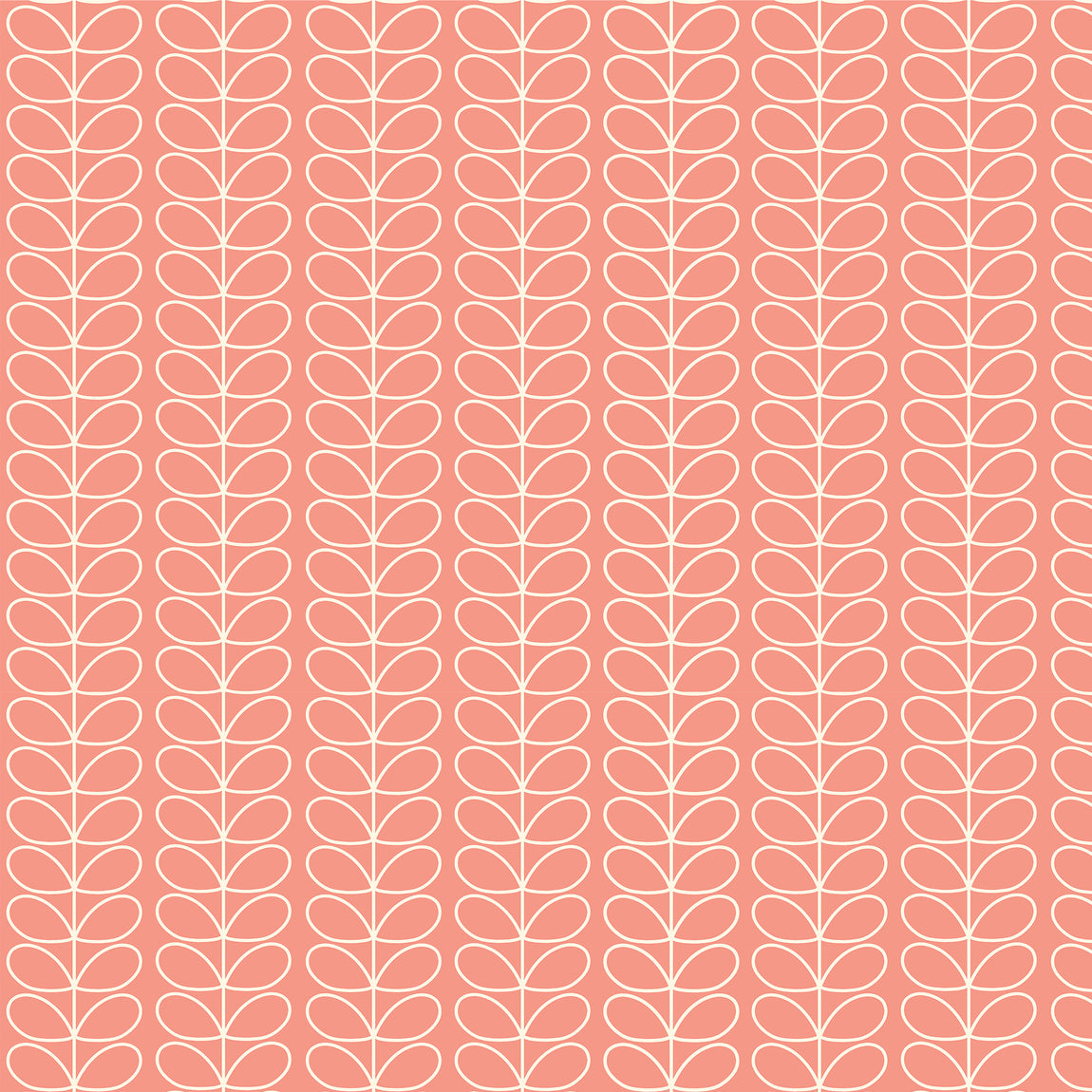 Orla Kiely Linear Stem Made to Measure Blackout Roller Blind Bubblegum