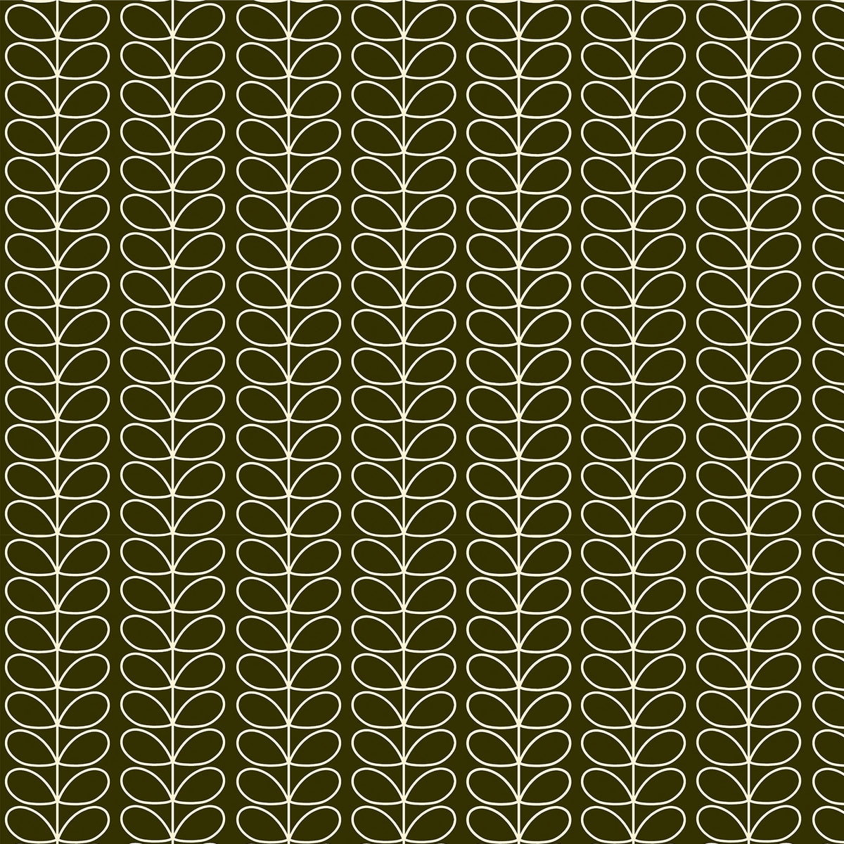 Orla Kiely Linear Stem Made to Measure Blackout Roller Blind Kelp