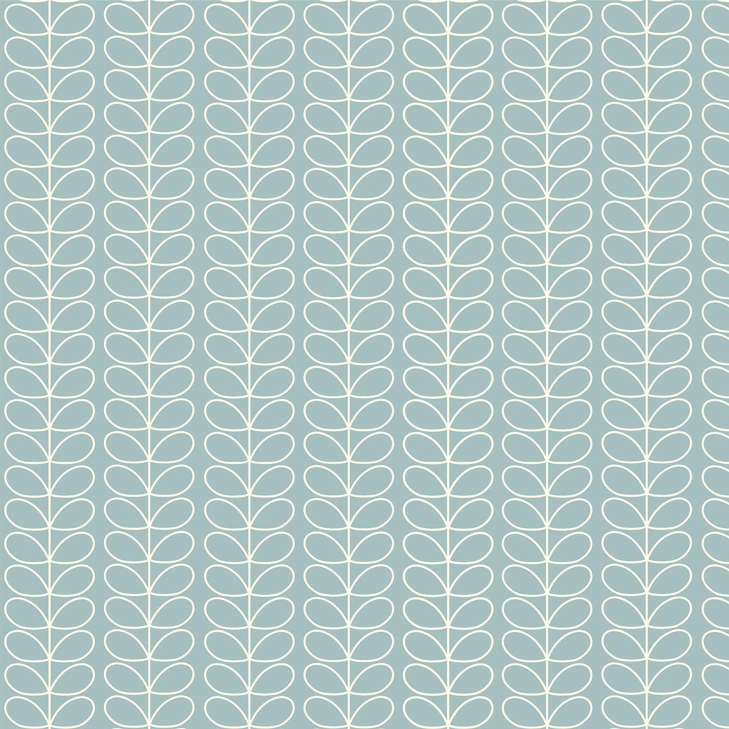 Orla Kiely Linear Stem Translucent Made to Measure Roller Blind Aqua