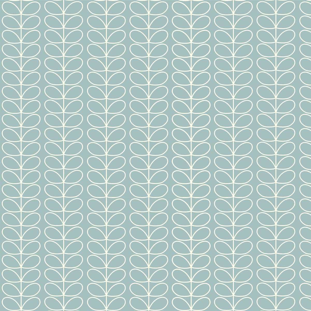 Orla Kiely Linear Stem Made to Measure Blackout Roller Blind Aqua