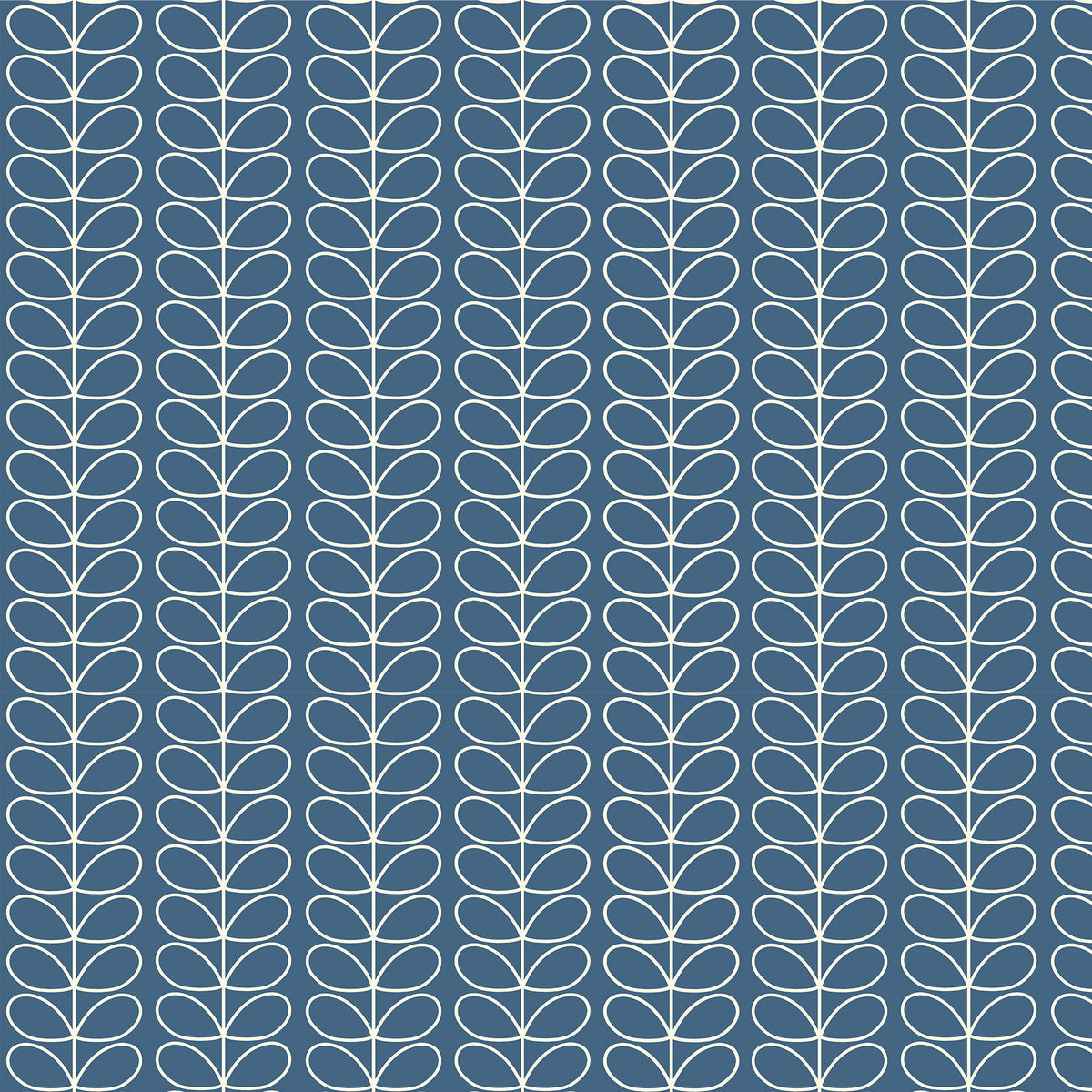 Orla Kiely Linear Stem Made to Measure Blackout Roller Blind Marine