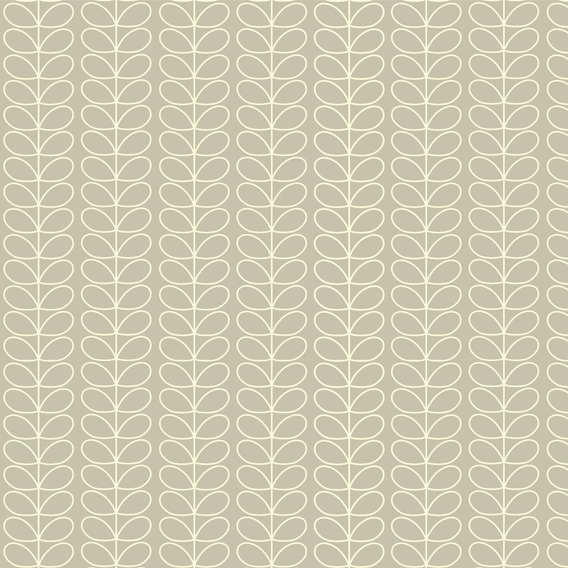 Orla Kiely Linear Stem Made to Measure Blackout Roller Blind Pebble