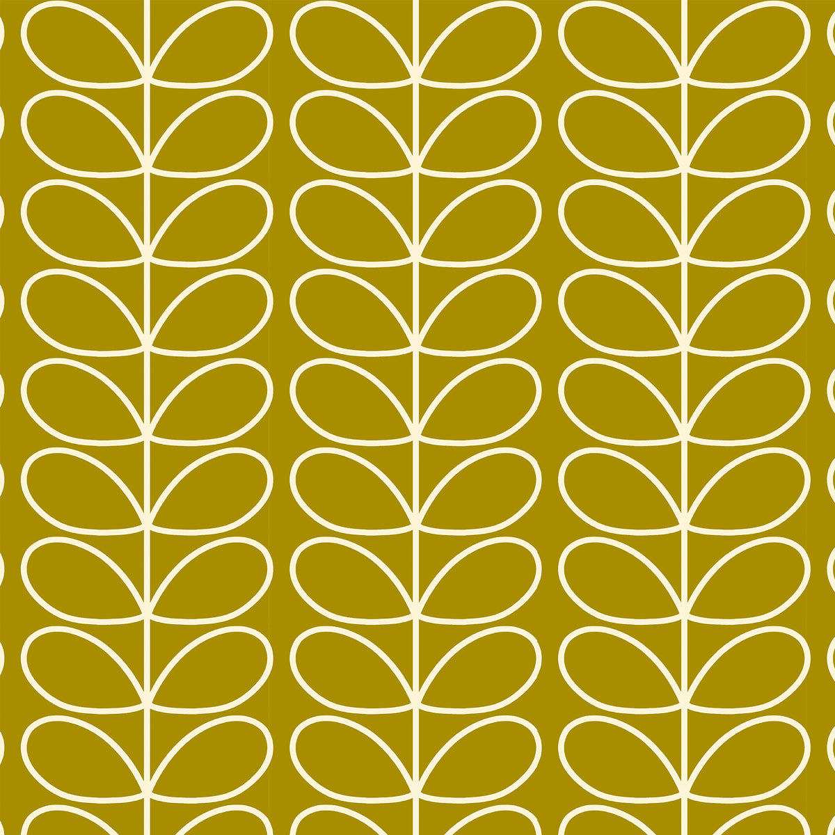 Orla Kiely Jumbo Linear Stem Translucent Made to Measure Roller Blind Seagrass