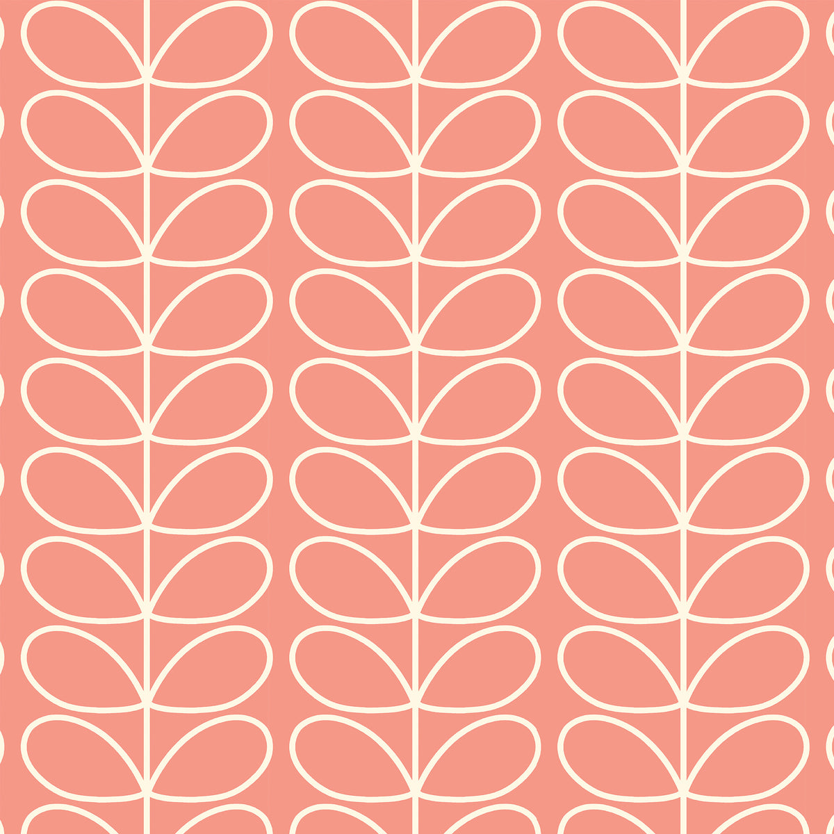 Orla Kiely Jumbo Linear Stem Made to Measure Blackout Roller Blind Bubblegum