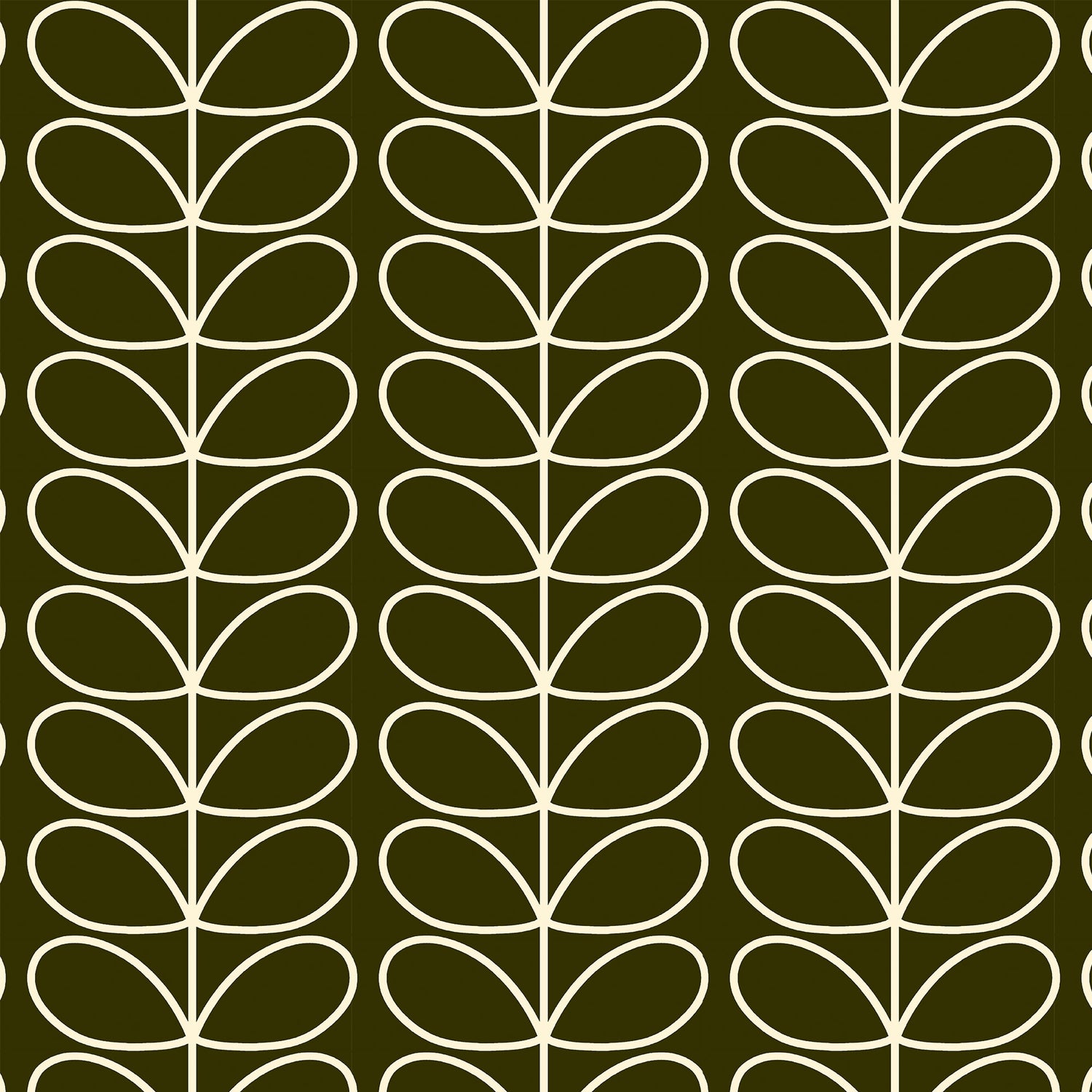 Orla Kiely Jumbo Linear Stem Translucent Made to Measure Roller Blind Kelp
