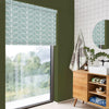 Orla Kiely Jumbo Linear Stem Made to Measure Blackout Roller Blind Aqua