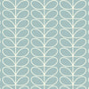 Orla Kiely Jumbo Linear Stem Translucent Made to Measure Roller Blind Aqua