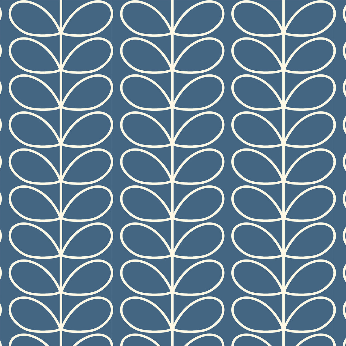 Orla Kiely Jumbo Linear Stem Translucent Made to Measure Roller Blind Marine