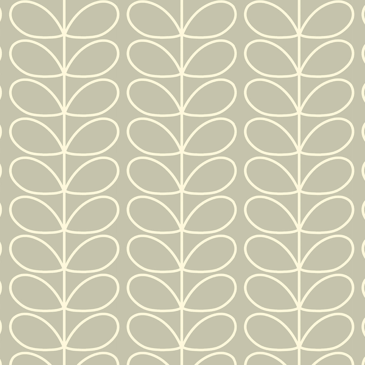 Orla Kiely Jumbo Linear Stem Translucent Made to Measure Roller Blind Pebble