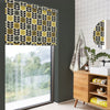 Orla Kiely Spot Flower Stem Translucent Made to Measure Roller Blind Yellow Grey