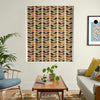 Orla Kiely Multi Stem Blackout Made To Measure Roller Blind Auburn Orange