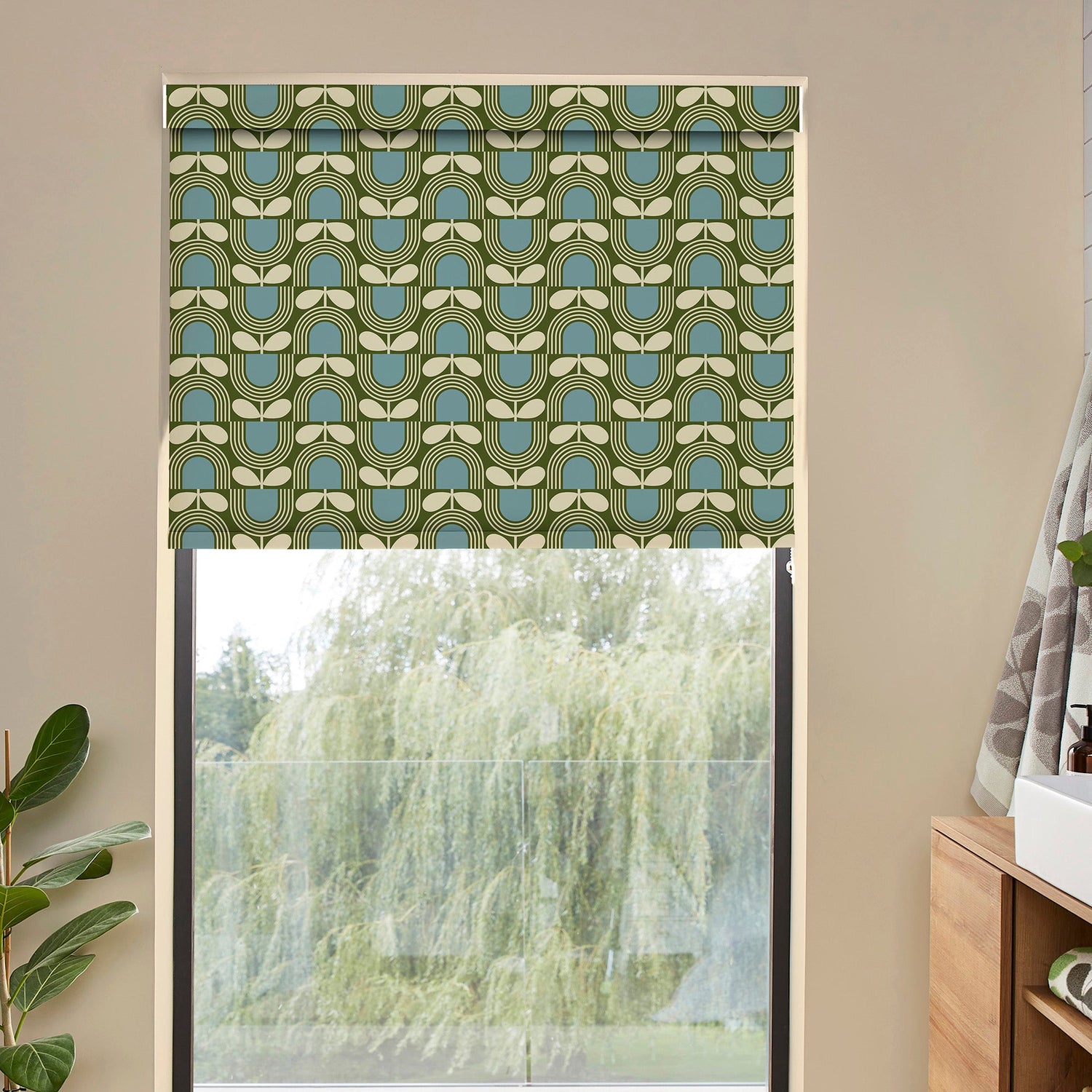 Orla Kiely Striped Tulip Translucent Made To Measure Roller Blind Bancha