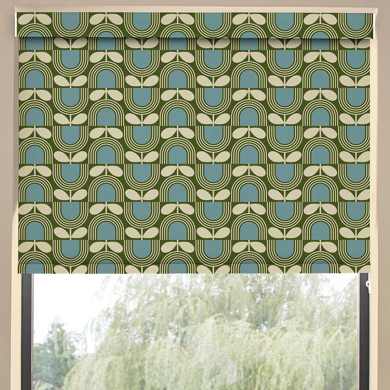 Orla Kiely Striped Tulip Translucent Made To Measure Roller Blind Bancha