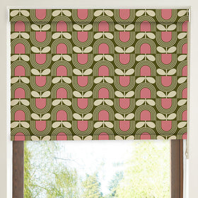 Orla Kiely Striped Tulip Blackout Made To Measure Roller Blind Pickel