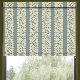 Orla Kiely Sycamore Stripe Blackout Made To Measure Roller Blind Duck Egg