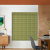 Orla Kiely Textured Flower Blackout Made To Measure Roller Blind Olive