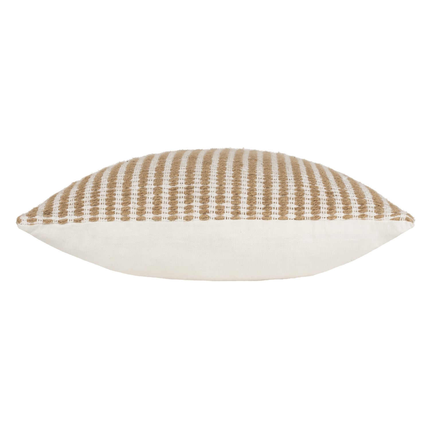 Yard Organik Stripe Woven 45cm x 45cm Filled Cushion Natural