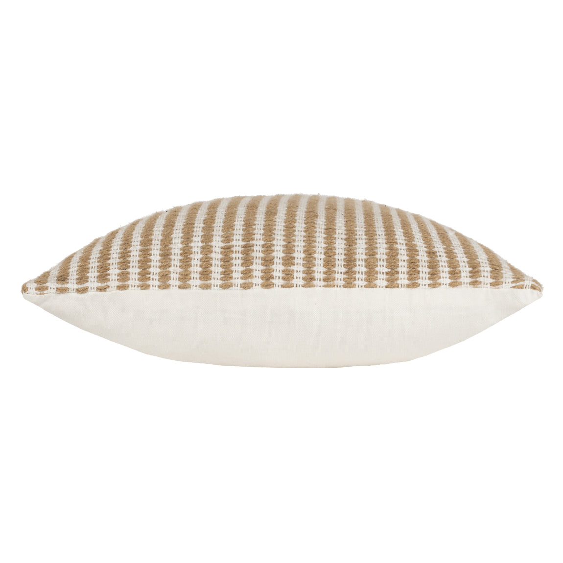 Yard Organik Stripe Woven 45cm x 45cm Filled Cushion Natural