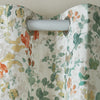 Laura Ashley Old Castle Leaves Ready Made Eyelet Curtains Fern Green