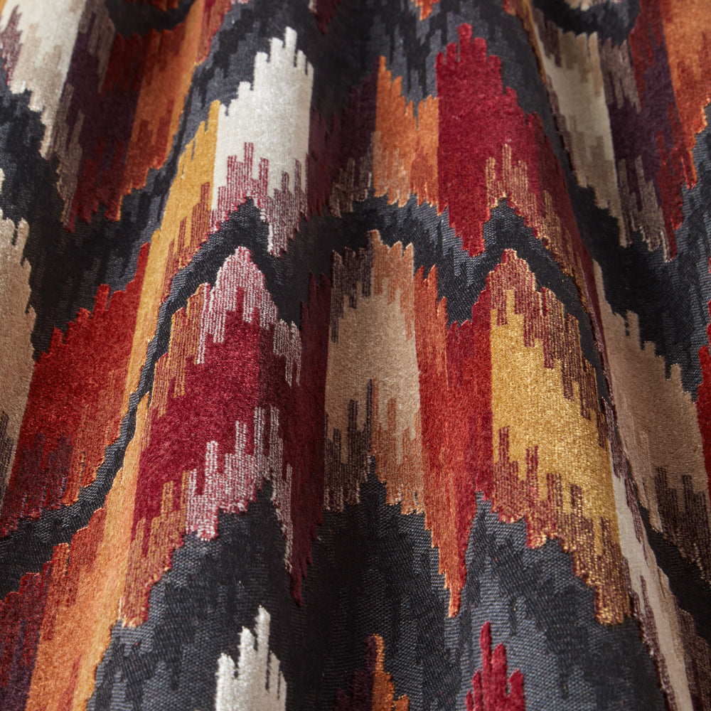 iLiv Omega Flame Retardant Velvet Upholstery Fabric Wine