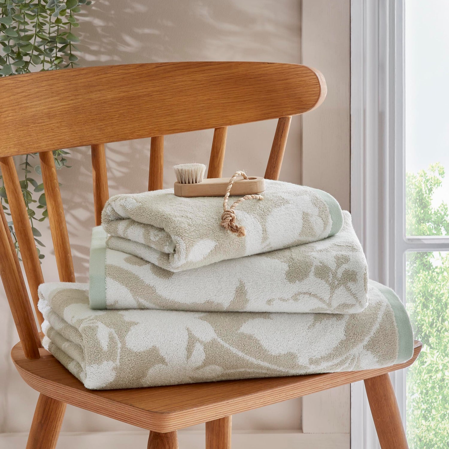 Laura Ashley Oriental Garden Towel Dove Grey