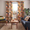 Orla Kiely Multi Stem Ready Made Eyelet Curtains Auburn