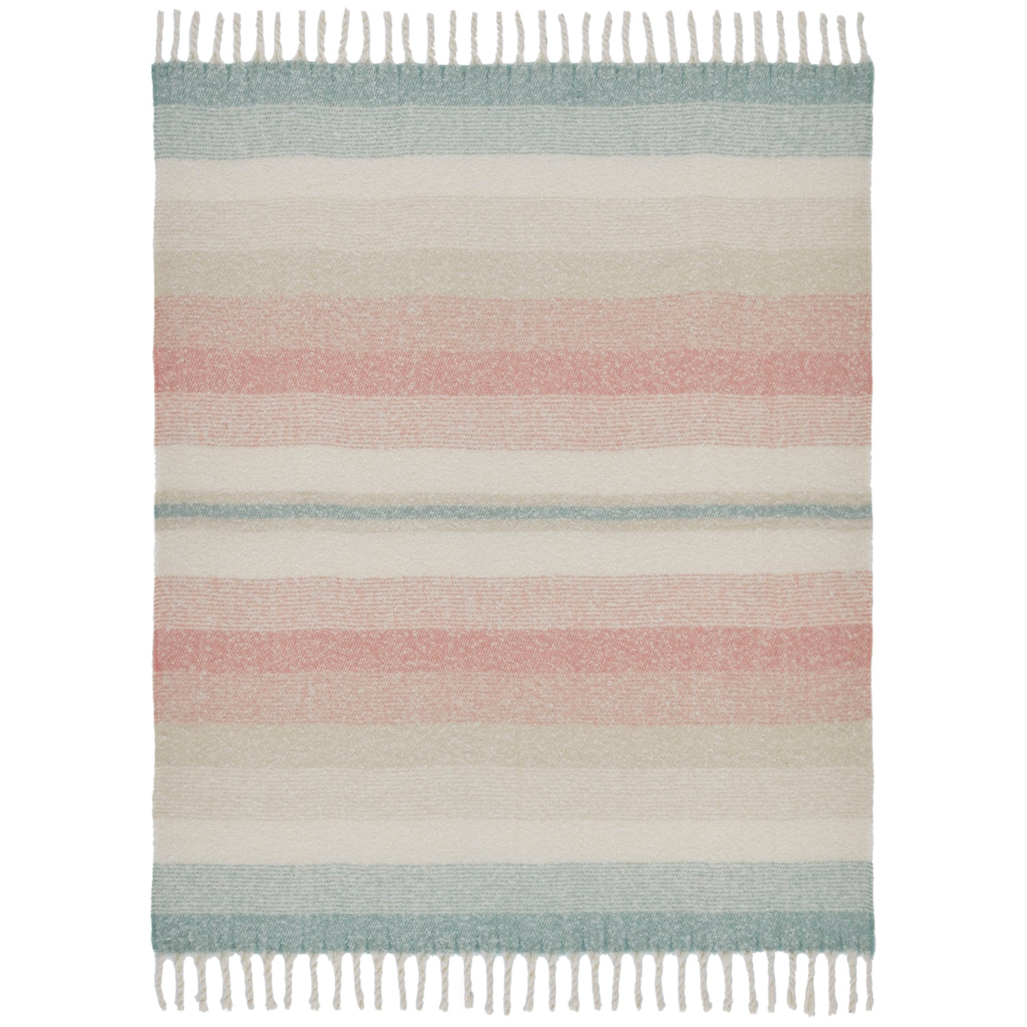 Laura Ashley Ortonby 130cm x 170cm Throw Plaster Pink