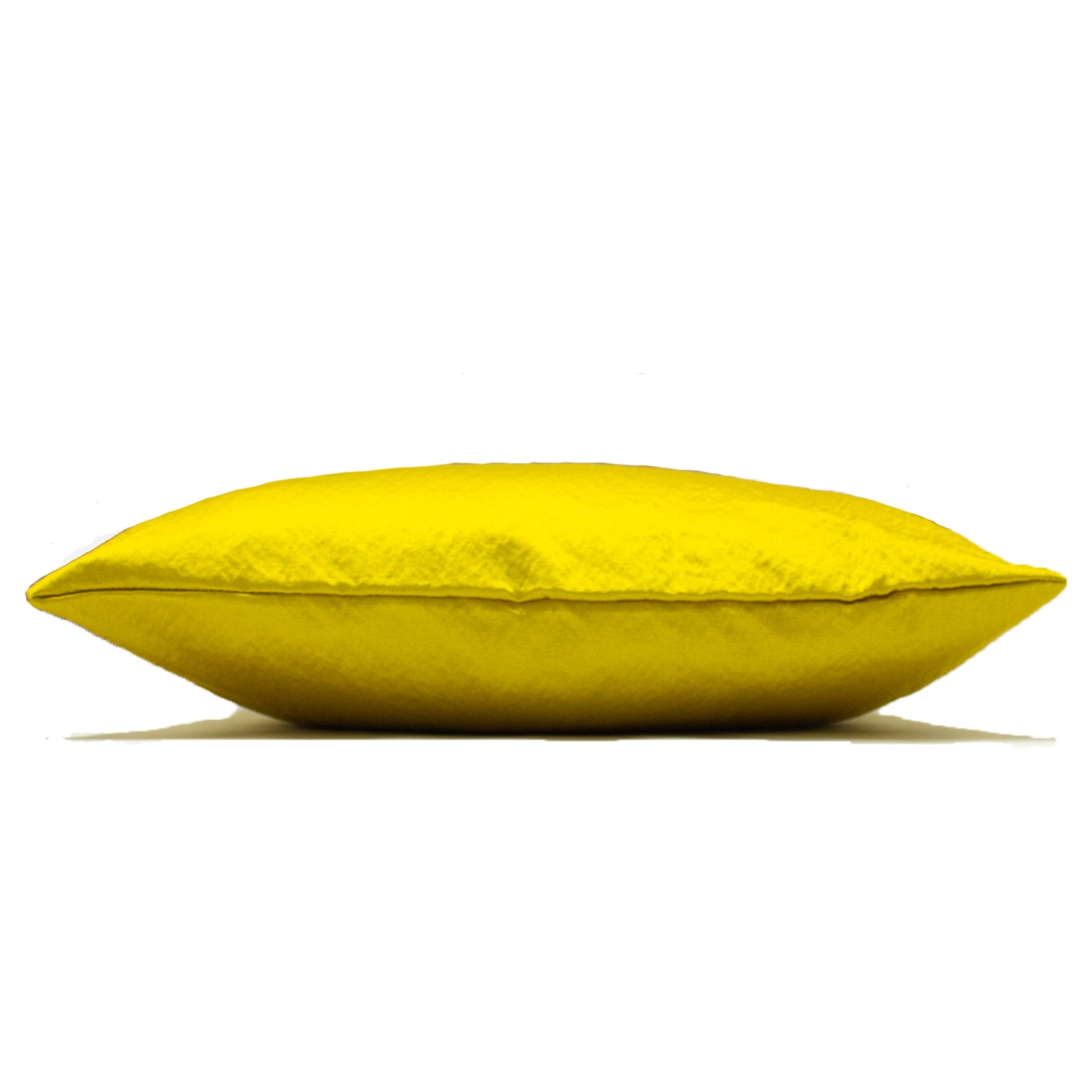 Paoletti Palermo Sateen 45cm x 45cm Filled Cushion Limon Yellow