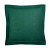 Paoletti Palmeria Quilted Velvet Filled Cushion 60cm x 60cm Emerald