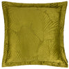 Paoletti Palmeria Quilted Velvet Filled Cushion 60cm x 60cm Moss