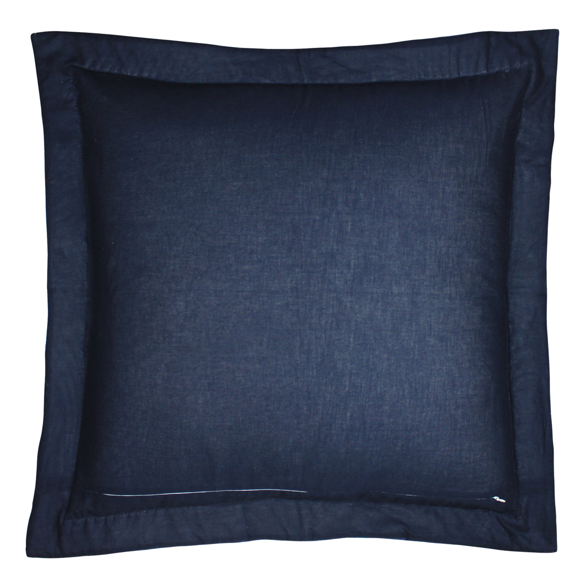 Paoletti Palmeria Quilted Velvet Filled Cushion 60cm x 60cm Navy