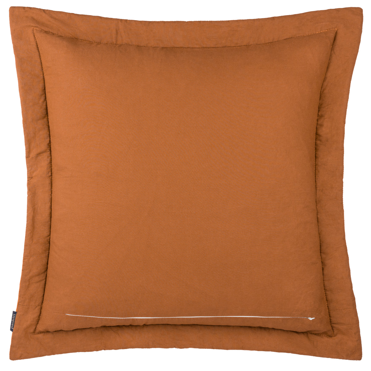 Paoletti Palmeria Quilted Velvet Filled Cushion 60cm x 60cm Rust