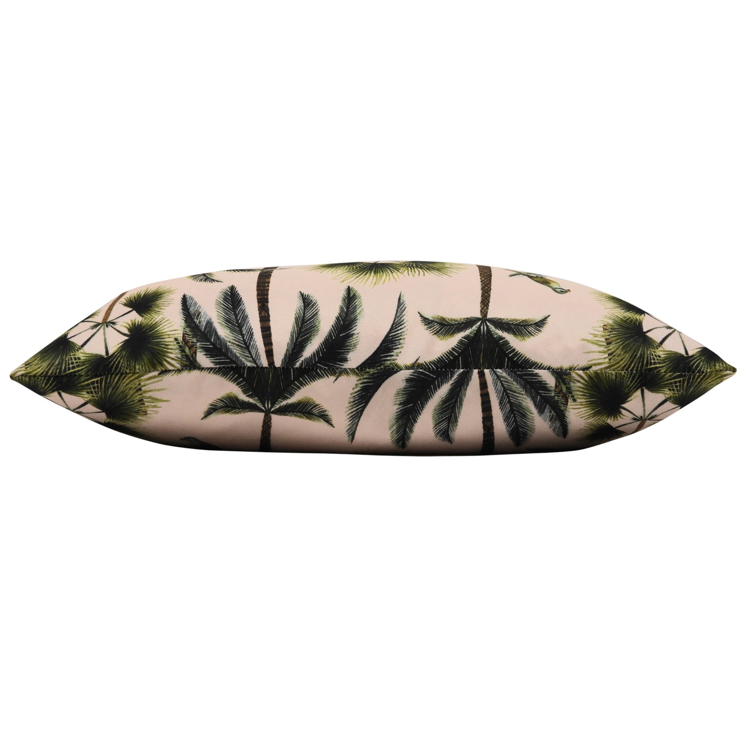 Palms Boudoir Outdoor Filled Cushion 30cm x 50cm Blush