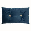 Paoletti Panther Velvet 30cm x 50cm Filled Boudoir Navy
