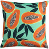 Papaya Outdoor Filled Cushion 43cm x 43cm Aqua