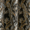 Laurence Llewelyn-Bowen Paradise Palm Jacquard Ready Made Eyelet Curtains Black