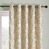 Laurence Llewelyn-Bowen Paradise Palm Jacquard Ready Made Eyelet Curtains Duck Egg