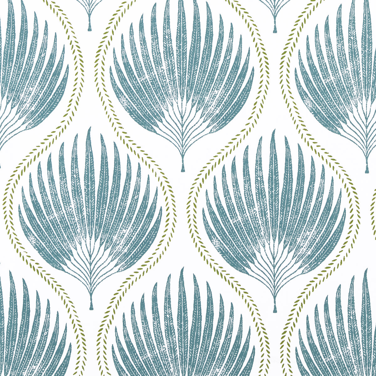 Ashley Wilde Penelope Printed Fabric Lagoon