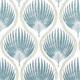 Ashley Wilde Penelope Printed Fabric Lagoon