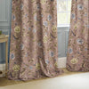 Sanderson Porcelain Garden Printed Chenille Ready Made Pencil Pleat Curtains Blush