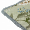Sanderson Porcelain Garden Printed Chenille 50cm x 50cm Filled Cushion Sage
